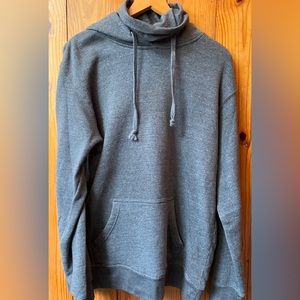 J America Dark Gray Gaiter Hoodie LG